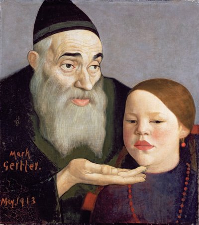 El Rabino y su Nieto, 1913 de Mark Gertler